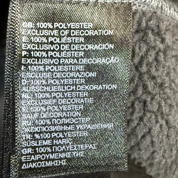 North Face Large Gray Fleece Full Zip‎ Jacket Pockets Warm Hiking Fall Winter - Picture 9 of 12